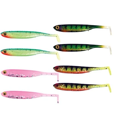 Abbildung von Fox Rage Micro Tiddler Fast UV Mixed Colour Pack 8pcs Gummifisch