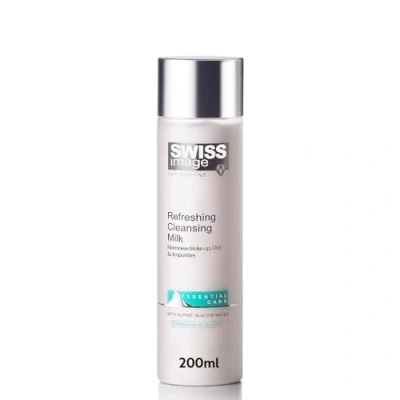 Abbildung von SwissImage Erfrischende Reinigungsmilch, nicht fettend, sanfter Gesichtsreiniger, 200 ml, Make up Entferner, reinigt, hellt &amp; entfernt Unreinheiten für Mischhaut bis fettige Haut