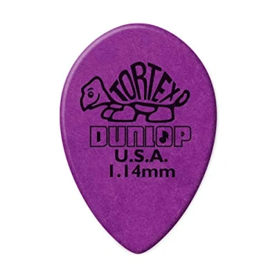 Abbildung von JIM DUNLOP Plektrum Tortex Klein Teardrop 1,14mm 36 Stück, Violet