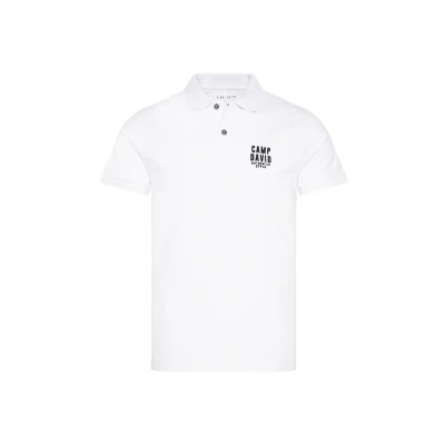 Abbildung von Camp David Basic Pikeemit Logostickerei Poloshirt, Herren, Größe: 4XL, Opticwhite