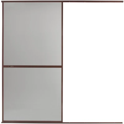 Abbildung von hecht international Insektenschutz Schiebetür &quot;COMFORT&quot;, braun/anthrazit, BxH: 120x240 cm