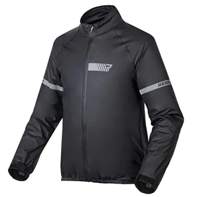Abbildung von REBELHORN Ocean Motorrad Regenjacke Laminierte Membran Reflektierende Elemente Winddicht Atmungsaktiv Wasserdicht