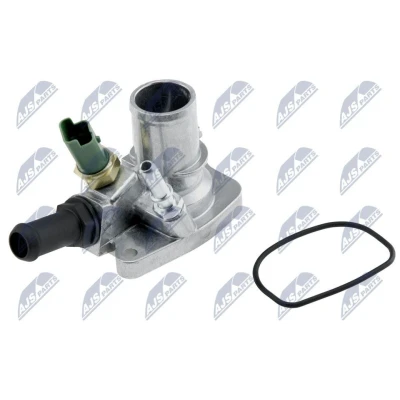 Abbildung von NTY CTM FT 003 Kühlwasserthermostat 88 mit Dichtung, Temperaturgeber FIAT: Grande Punto Schrägheck, 500 BRAVO 2, ALFA ROMEO: MiTo