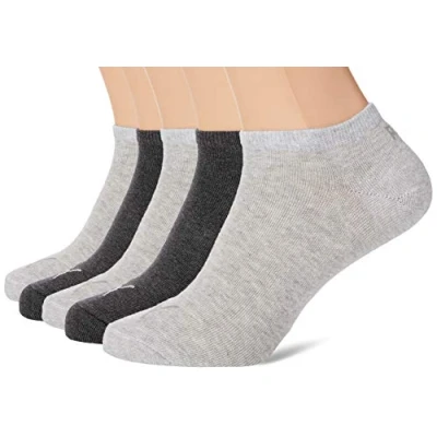 Abbildung von Puma Unisex Plain Sneaker Trainer (5 Pack) Socks, Anthraci/L Mel Grey/M Grey, 47 49 EU