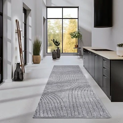 Abbildung von ELLE DECORATION Hochflor Teppich &quot;Pigment&quot;, rechteckig, Hochflor, Shaggy, flauschig, weich, Langflor, modern, Hoch Tief Effekt