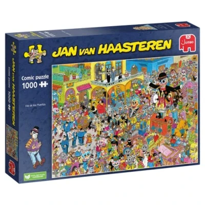 Abbildung von Jumbo Spiele Puzzle 20077 Jan van Haasteren Dia de Los Muertos 1000 Teile, Puzzleteile, Made in Europe