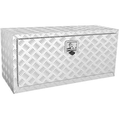 Abbildung von VEVOR Unterboden Lkw Box, 914 x 355 405 mm Pickup Aufbewahrungsbox, Aluminium Werkzeugkasten mit Schloss &amp; Schlüsseln, Wasserdichte Anhänger Werkzeugkiste für Lkw, Transporter, usw.