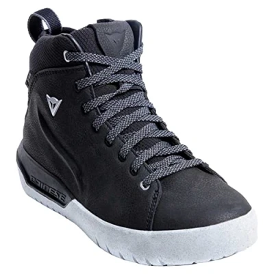 Abbildung von Dainese Metractive Woman D WP Shoes, Motorradschuhe Leder Wasserdicht, Damen, Schwarz/Weiß, 41