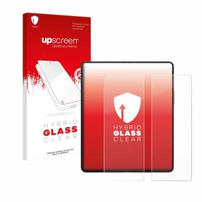 Abbildung von upscreen Schutzglas für Samsung Galaxy Z Fold 5 (Inneres Display) Schutzfolie, Glas Folie [Klar, 9H Panzerschutz, Anti Fingerprint]