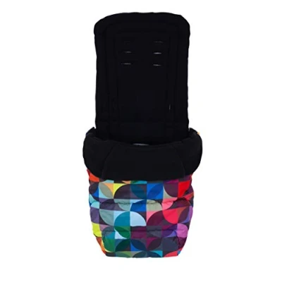 Abbildung von Cosatto Universal Fußsack Cosy Toes Luxus gesteppte Kinderwageneinlage für alle Jahreszeiten, waschbar, Kaleidoscope