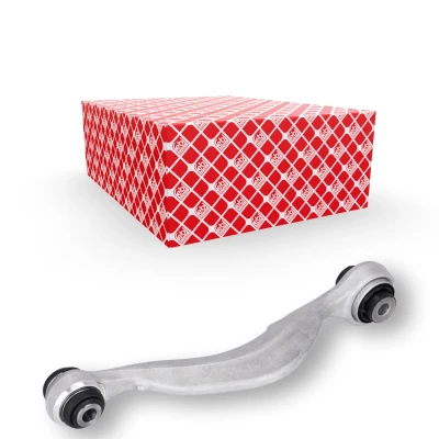 Abbildung von FEBI BILSTEIN 183063 Querlenker mit Gummilagern oben, Hinterachse links, hinten Aluminium BMW: 5 Limousine, 7