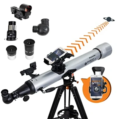 Abbildung von Celestron 22451 StarSense Explorer LT80AZ Smartphone App fähiges Dobson Tischteleskop mit App, damit Sie Sterne, Planeten und mehr Finden können iPhone/Android kompatibel