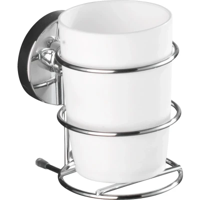Abbildung von WENKO Zahnputzbecher Vacuum Loc® Milazzo, befestigen ohne bohren