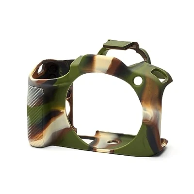 Abbildung von easyCover Silikon Kameratasche Schutz für Ihre Kamera Canon R100 Camouflage
