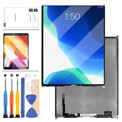 Abbildung von Ersatzbildschirm Compatible für iPad 10.2 2019 7 7th A2197 A2200 A2198 A2232 LCD Display kompatibel 8 th Gen 2020 Matrix A2428 A2429 A2430 A2270 (Keine Touch Digitizer(Nebelschwarz)