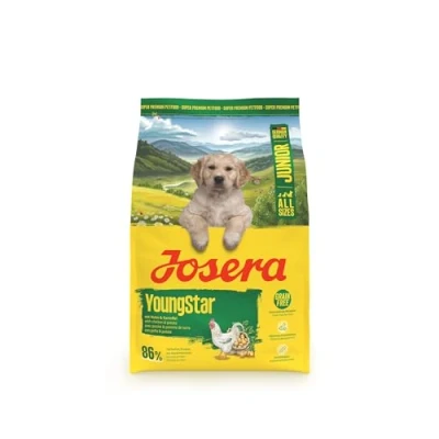 Abbildung von JOSERA Junior YoungStar Huhn &amp; Kartoffel (1 x 3 kg) Premium Trockenfutter für wachsende Hunde Welpenfutter mittlere große Rassen zur optimalen Versorgung getreidefrei 1er Pack