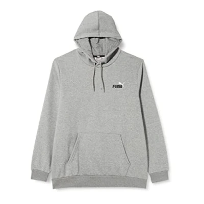Abbildung von PUMA Herren ESS+ Embroidery Logo Hoodie FL Sweat, Mittelgraues Heather, XXL