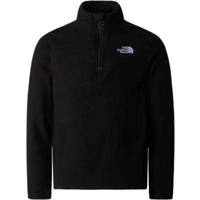 Abbildung von The North Face TEEN Glacier ZIP Unisex Fleecepullover für Kinder, Größe: 140, Black