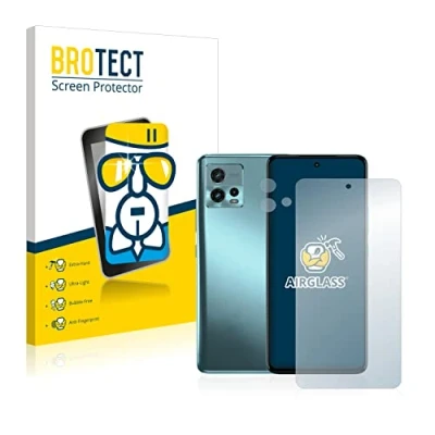 Abbildung von BROTECT Schutzglas für Motorola Moto G72 (Display+Kamera) Schutzfolie Panzer Folie Glas [Extrem Kratzfest 9H, Anti Fingerprint, Ultra Transparent]