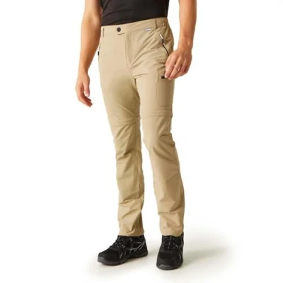 Abbildung von Regatta Highton Zip Off Wanderhose für Herren mit ISOFLEX Stretchmaterial, perfekt zum Wandern, Spazierengehen und Outdoor Aktivitäten