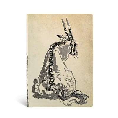 Abbildung von Alistair Bell Kollektion Einsame Oryx Notizbuch Midi Liniert Paperblanks