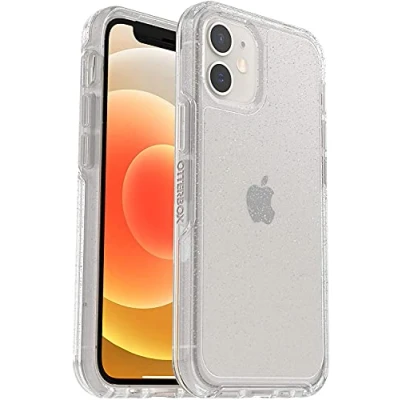 Abbildung von OtterBox Symmetry Clear Hülle für iPhone 12 Mini, stoßfest, sturzsicher, schützende dünne Hülle, 3X getestet nach Militärstandard, Stardust