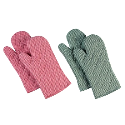 Abbildung von WENKO Topfhandschuhe Country Ofenhandschuhe, 2er Set Sortiert