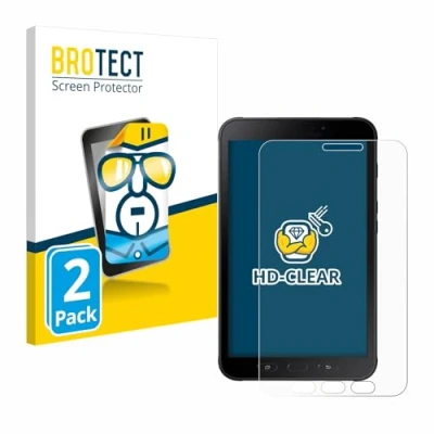 Abbildung von BROTECT (2 Stück Schutzfolie für Samsung Galaxy Tab Active 2 SM T395 Displayschutz Folie Ultra Klar