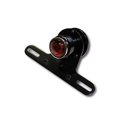 Abbildung von Shin Yo LED Rücklicht Old School Typ4 Ø44mm mit Nr. Halter schwarz