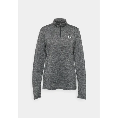 Abbildung von Under Armour TECH 1/2 ZIP Twist Langarmshirt, Damen, Größe: XXL, Black/white