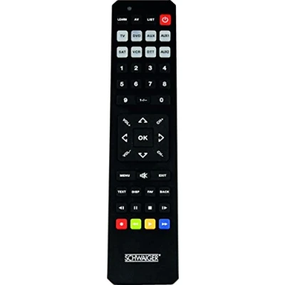 Abbildung von Schwaiger UFB4801031 8 in 1 vorprogrammiert Universal Fernbedienung schwarz