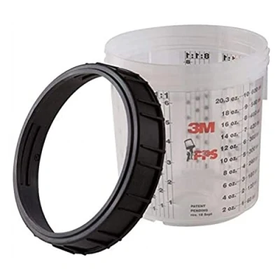 Abbildung von 3M PPS Becher mit Schraubring, 0,65 l