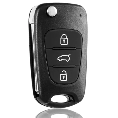 Abbildung von 3 Tasten Gehäuse der Fernbedienung Typ Messer für Hyundai i10 i20 i30 ix20 ix35 und Kia Ceed Soul Sportage Venga Auto Schlüsselgehäuse, Pilot Autoschlüssel
