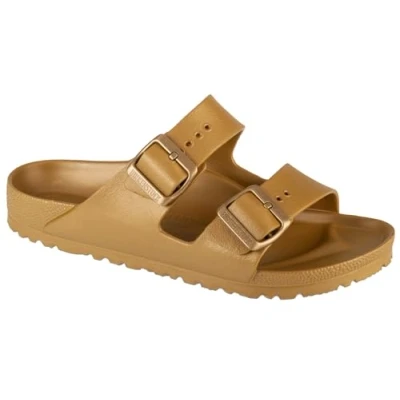 Abbildung von Birkenstock EVA Pantolette flach, Größe: 38, Glamour gold Schuhe