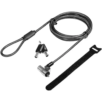 Abbildung von LogiLink NBS012 Notebook Diebstahlsicherung mit Noble Lock Schloss 3,2x4,5mm 360 Stahlseil