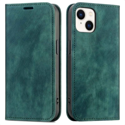 Abbildung von Apple iPhone 15 Hülle Kunststoff imoshion Klapphülle Handyhülle Grün