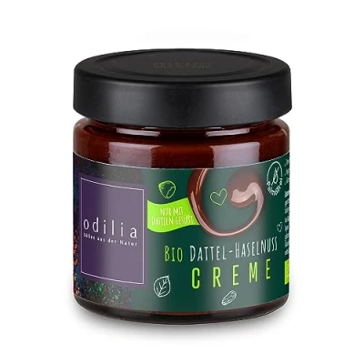 Abbildung von Premium Bio Dattel Haselnuss Creme Ohne Zusatz von raffiniertem Zucker &amp; Palmöl Vegan Gluten und laktosefrei I Konservierungsstoffe (3)