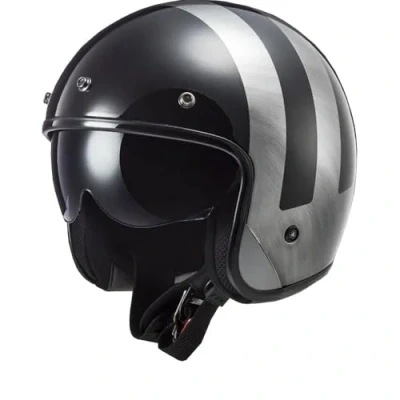 Abbildung von LS2, Jet Motorradhelm BOB II LINES Gloss Black Jeans, XXL