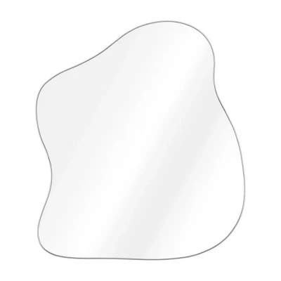 Abbildung von Navaris Wandspiegel groß ohne Rahmen Deko Spiegel 37 x 32 cm zum (1 St)