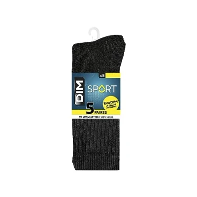 Abbildung von Dim Socken Ecodim Sport Ideal Herren x5, Black, 43 46