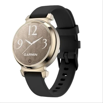 Abbildung von GIOPUEY Armband Kompatibel mit Garmin Lily 2/Claasic/Active, Weiches Silikon [Verschleißfest] [Atmungsaktiv] Ersatzarmband Black