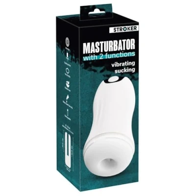 Abbildung von „Masturbator with 2 functions&quot; mit Vibration und Saugfunktion