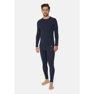 Abbildung von Danish Endurance Merino LONG Sleeved Unterhemd/shirt, Herren, Größe: Large, Dark blue