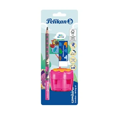 Abbildung von Pelikan Anspitzer Starterset Combino / Schreiblernbleistift, Spitzer, Radierer Farbe: