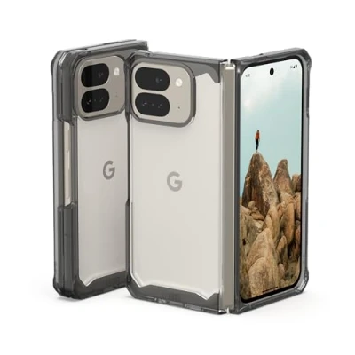 Abbildung von URBAN ARMOR GEAR UAG Made for Google Pixel 9 Pro Fold Case Plyo Ash, Transparente, vergilbungshemmende, robuste, Kratzfeste, stoßfeste, militärisch fallgetestete MIL STD Schutzhülle