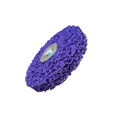 Abbildung von Rostio Schleifscheibe CSD CBS Reinigungsscheibe mit Spanndorn Lila/Purple, (1 St)