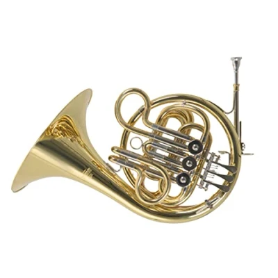 Abbildung von Roy Benson Kinder F Waldhorn HR 212F (Speziell für Kinderarme konzipiert, mit Messing Schallstück, Goldmessing Mundrohr, Neusilber Zügen, in einem kinderfreundlichen Formetui)
