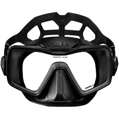 Abbildung von Omer Unisex Adult Apnoe Einglas Maske, Black, Einheitsgröße