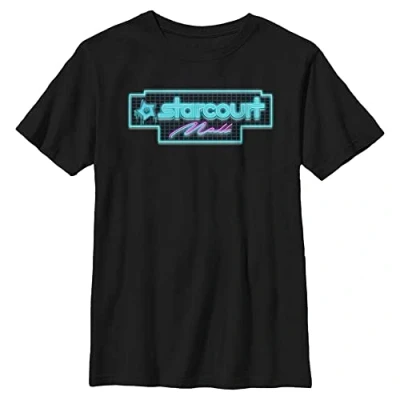 Abbildung von Stranger Things Unisex Kinder Neon Starcourt Short Sleeve T shirt, Schwarz, Einheitsgröße
