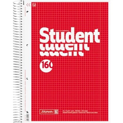 Abbildung von BRUNNEN Collegeblock Student, A4 kariert, 160 Blatt